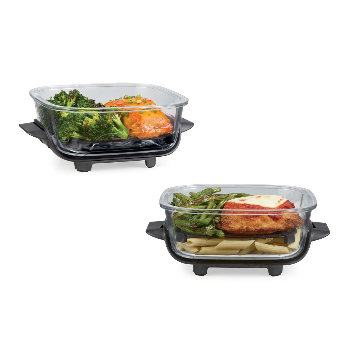 Ninja 4-QT CleanCrisp™ Glassware Container with Storage lid, Compatible with Ninja Crispi Portable Cooking System, Microwave, Freezer & Dishwasher Safe, PFAS & PTFE Free Glass, XSKSFN4QT