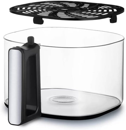 7-QT Fry ‘N Fold Digital Air Fryer - Compact, Foldable Design for Easy Storage, FryForce 360° Technology, 10 One-Touch Presets, EZ-View Glass Basket, Preheat & Turn Food Reminder
