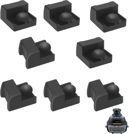 Silicone Bumper for Ninja Crispi Air Fryer FN101, Ninja Crispi accessories, Ninja Crispi Replacement Parts, Food Grade, Black.