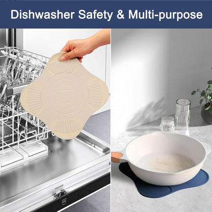 Air Fryer Trivets Silicone for Ninja Crispi, Hot Pads for Ninja Crispi Airfryer Accessories, Versatile Kitchen Countertop Potholders Suitable for Fondue Mats and Spoon Rests