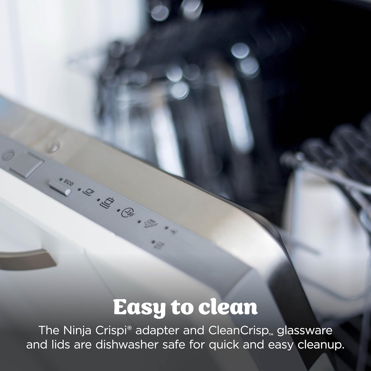 Ninja Crispi 4-in-1 Glass Air Fryer | 450°F | Non-Toxic | 4QT & 6-Cup Glass Containers w/Lids | Microwave, Freezer, Dishwasher Safe | Max Crisp, Air Fry, Bake, Recrisp | Stone | FN101ST