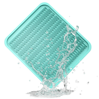 ZLR Silicone Dish Drying Mat & Heat Resistant Trivet (12" x 16") - Waterproof Counter Protector for Air Fryer, Coffee Maker - Non-Slip, BPA Free Kitchen Pad, Easy Clean Dishwasher Safe (Green)
