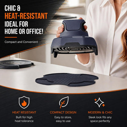 Tailored Ninja Crispi PowerPod Silicone Trivet – Hot Pads for Ninja Crispi Glass Air Fryer Accessories, Heat-Resistant, Non-Slip, Protection for Countertop, Fit Ninja FN101GY | FN101SG | FN101ST