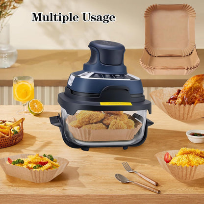 260pcs Air Fryer Liners disposable for Ninja Crispi, Parchment Paper Sheets Air Fryer Accessories for Ninja Glass Portable Cooking System