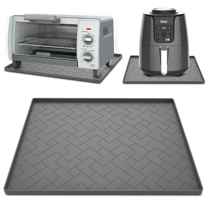 Silicone Heat Resistant Mat For Air Fryer-18''x15''x0.5''Perfect for Ninja,Cosori,Chefman and Most Air Fryers Bottom Silicone air fryer accessories-Protects Countertops From Damage and Scratches