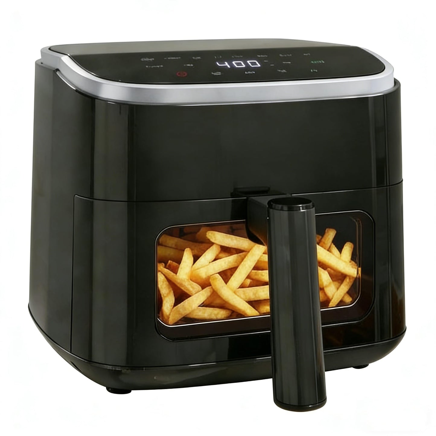 HealSmart 10-in-1 Glass Air Fryer, 4.7QT Non-Toxic Healthy Air Fryer with Rapid Air Crisping Technology, Versatile Functions for Bake, Roast, Dehydrate & Reheat, Nonstick & Dishwasher Safe Design