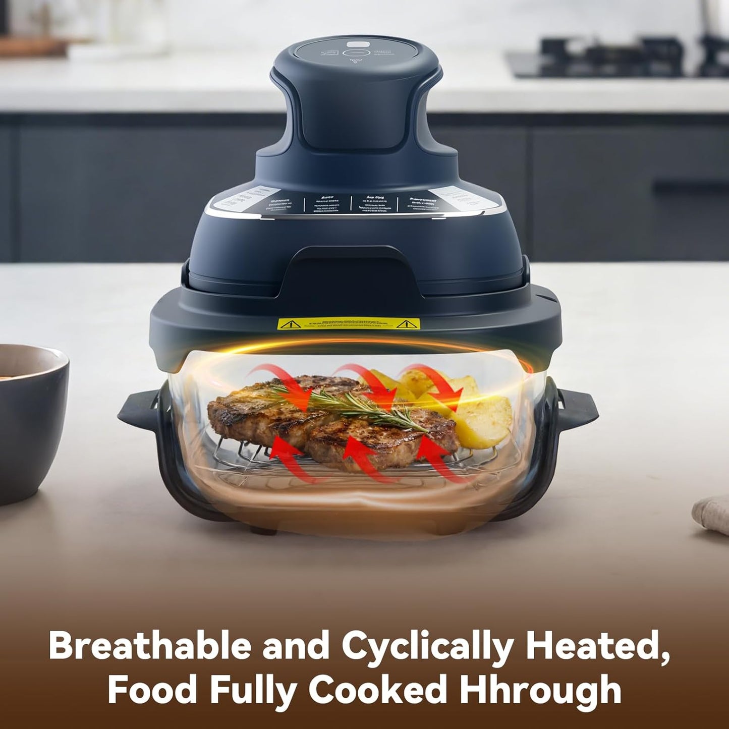 2PCS Crisper Stainless Steel Rack Compatible with Ninja Glass Air Fryer, Air Fryer Accessories for Ninja Crispi Air Fryer FN101 Ninja Crispi Pro Air Fryer AS101