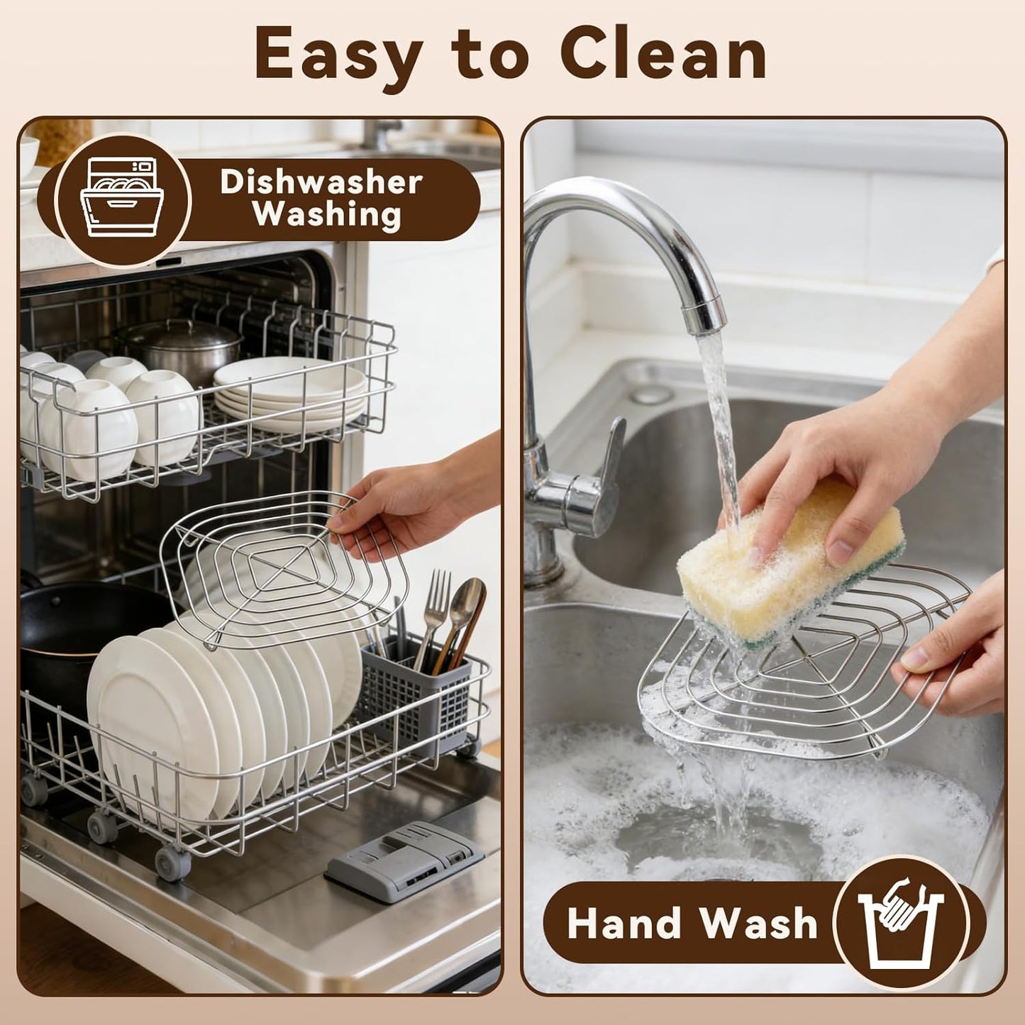 2PCS Crisper Stainless Steel Rack Compatible with Ninja Glass Air Fryer, Air Fryer Accessories for Ninja Crispi Air Fryer FN101 Ninja Crispi Pro Air Fryer AS101