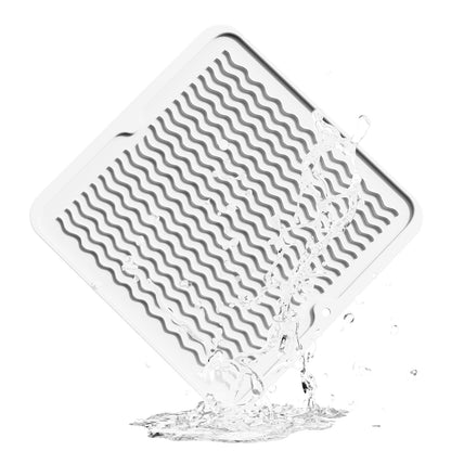 ZLR Silicone Dish Drying Mat & Heat Resistant Trivet (12" x 16") - Waterproof Counter Protector for Air Fryer, Coffee Maker - Non-Slip, BPA Free Kitchen Pad, Easy Clean Dishwasher Safe (Green)