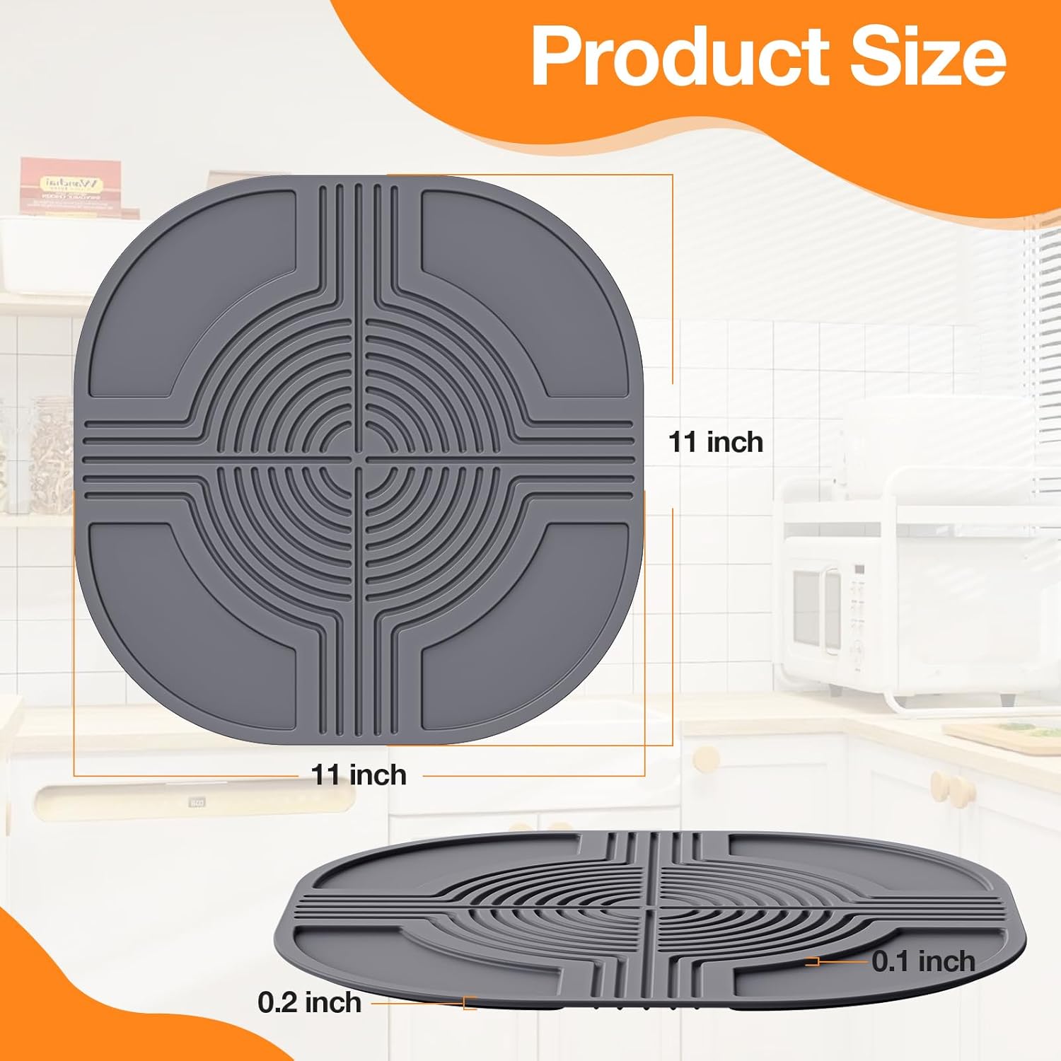 Air Fryer Trivets Silicone Mat for Ninja Crispi-Ninja Crispi accessories for Portable Glass Air Fryer Cooking System Holder, Multipurpose Hot Pads Compatible Hot Dishes,Pot,Bowl,Teapot,Hot Pot Holder