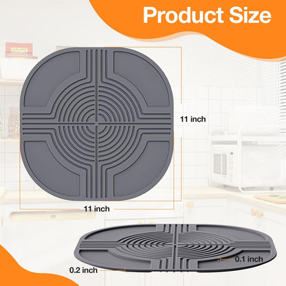 Air Fryer Trivets Silicone Mat for Ninja Crispi-Ninja Crispi accessories for Portable Glass Air Fryer Cooking System Holder, Multipurpose Hot Pads Compatible Hot Dishes,Pot,Bowl,Teapot,Hot Pot Holder