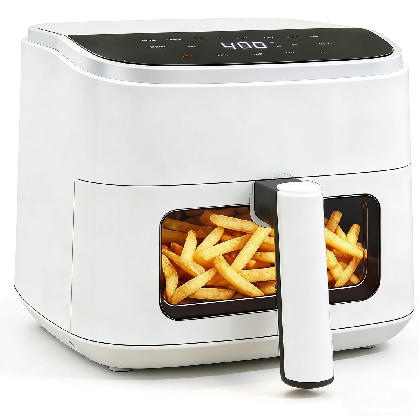 HealSmart 10-in-1 Glass Air Fryer, 4.7QT Non-Toxic Healthy Air Fryer with Rapid Air Crisping Technology, Versatile Functions for Bake, Roast, Dehydrate & Reheat, Nonstick & Dishwasher Safe Design