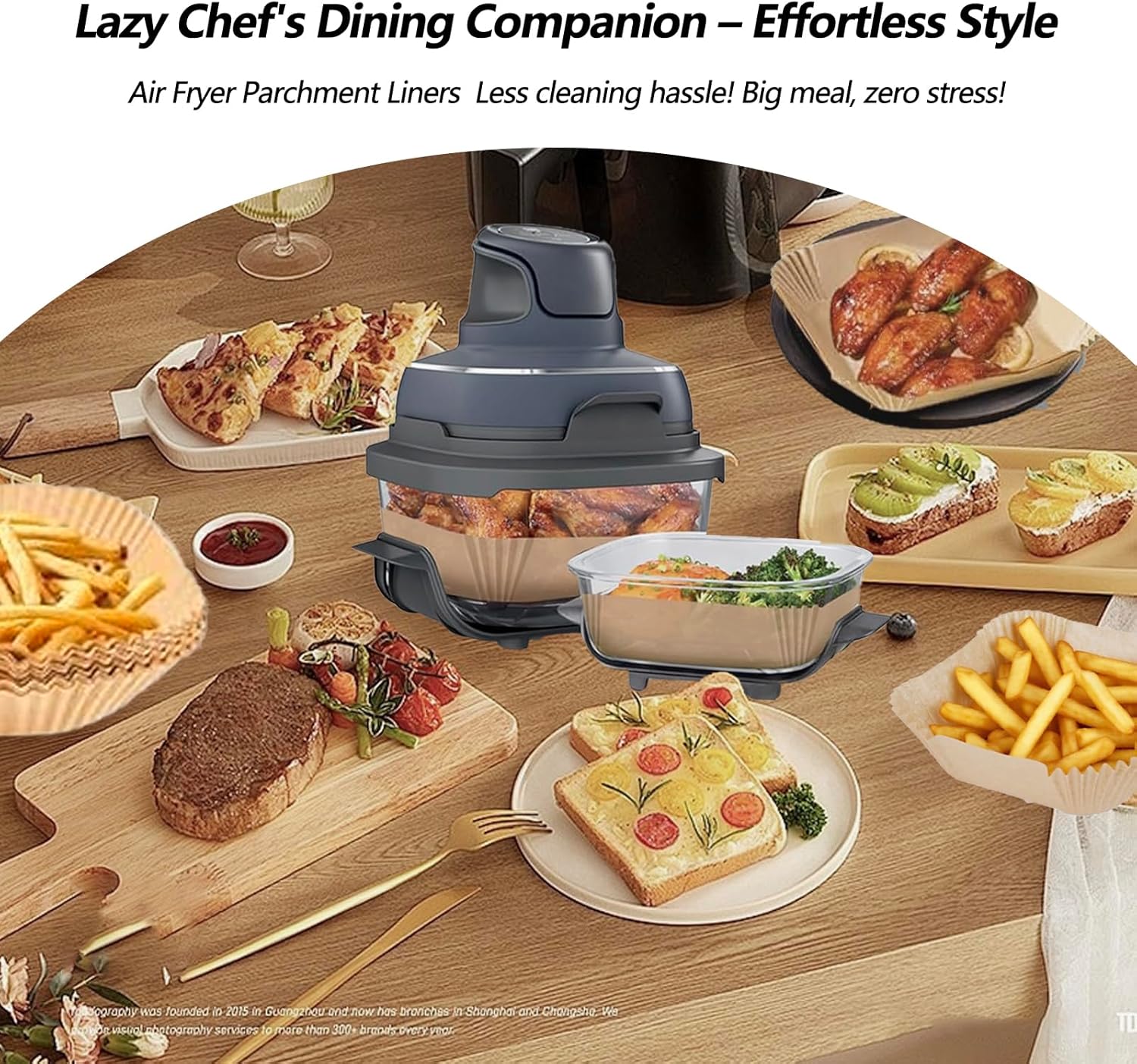 300PCS Air Fryer Liners disposable for Ninja Crispi,Air Fryer Accessories for Ninja Crispi 4-in-1 Portable Glass Cooking System,Suitable for Ninja Crispi Containers